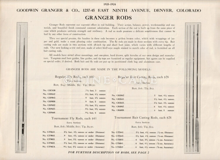1923-24 Goodwin Granger Catalog Cover