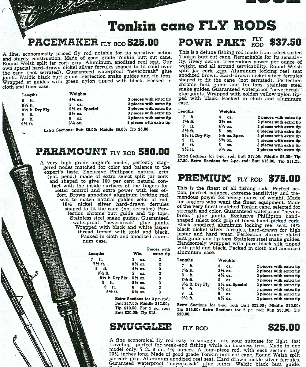 1952 Phillipson Catalog (Photocopy) Granger Rods Finecane